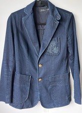 Women s Polo Ralph Lauren Denim Blazer Jacket, Blue, Size 4