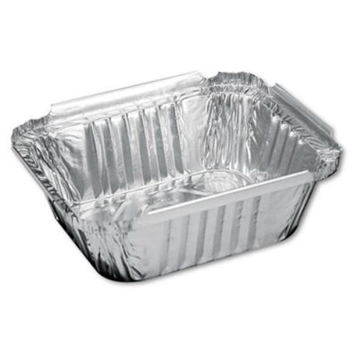 Handi Foil 205930 Aluminum Oblong Container, 1 Pound, 5-9/16 X 4-9/16 X 1-5/8