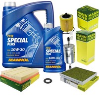 Inspektionspaket 6L Mannol Special Plus 10W-30 FüR Opel Astra G Cabriolet 2.2