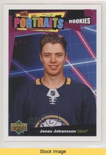 2020-21 Upper Deck UD Portraits Rookies Jonas Johansson #P-92 READ 0cg9