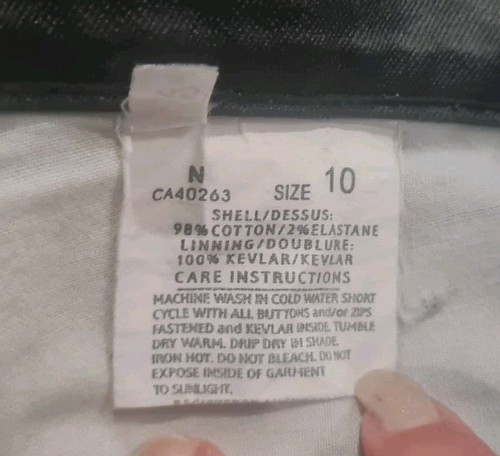Draggin Motorcycle Jeans Womens Size 10 (fits AU 6-8). Kevlar Protective Padding - Picture 5 of 17