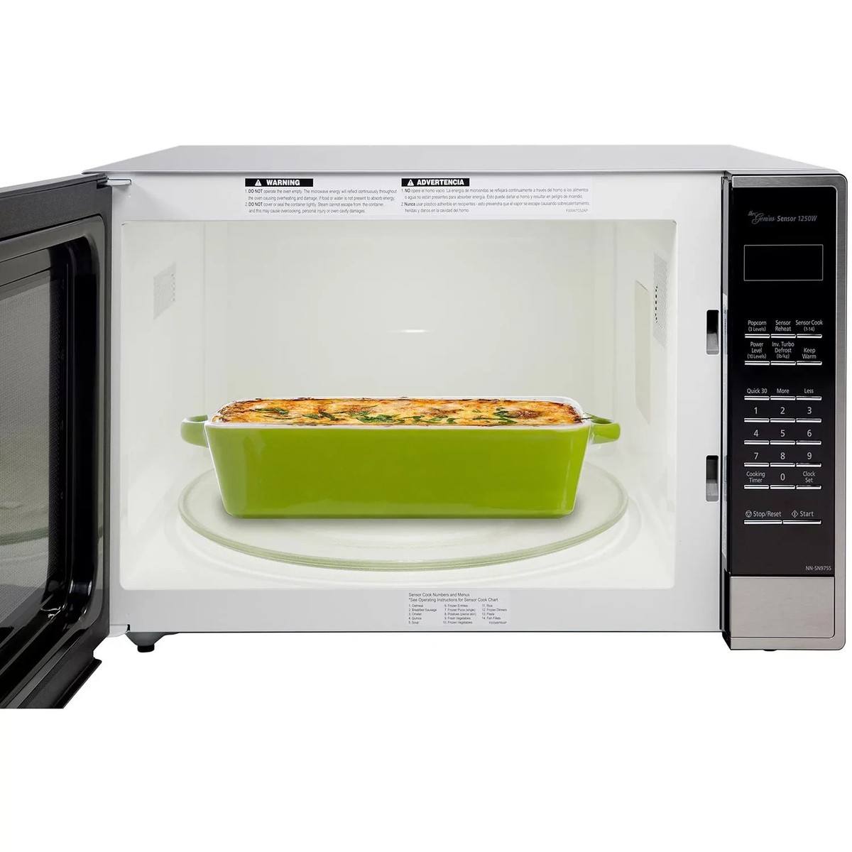 Panasonic 2.2 cu. ft. Stainless Steel 1250W Microwave Oven With