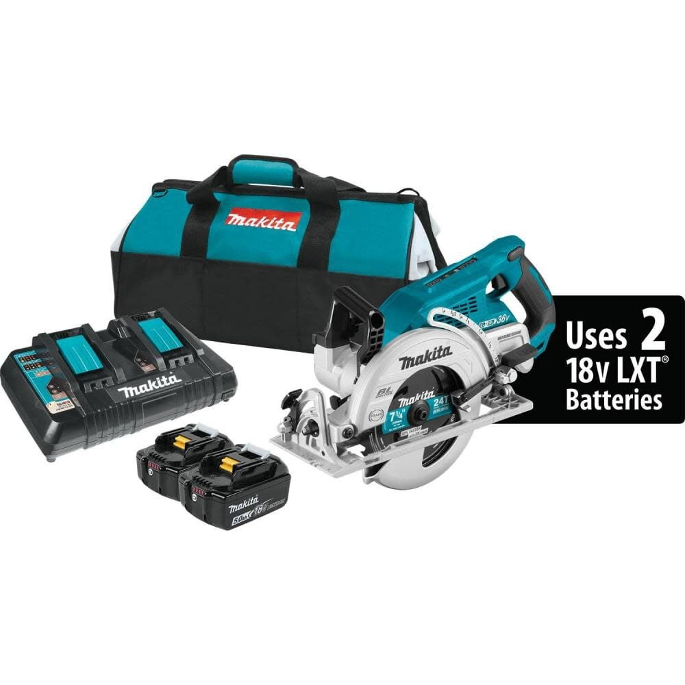Комплект дисковой пилы Makita 18V X2 36V Lxt с задней рукояткой 7-14 дюйма 82390₽