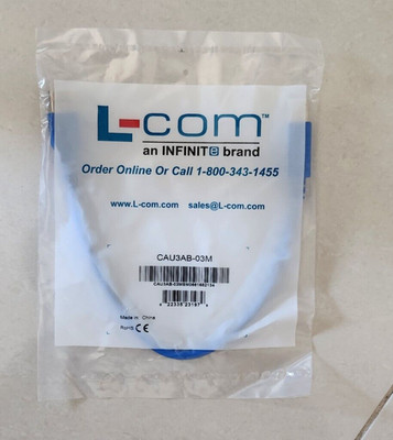 10x L-Com CAU3AB-03M USB 5Gbps (USB 3.0, Superspeed) Kabel A Stecker auf B...