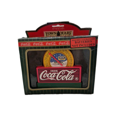 Town Square Collection Coca Cola Coke Thermometer 64348 IOB 1996