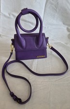 Authentic "Jacquemus" Le Chiquito Noeud Mini bag - Excellent Condition - Purple