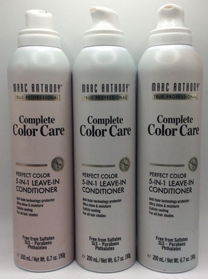 3X Marc Anthony Complete Perfect Color Care 5-In-1 Leave In Conditioner 6.7oz