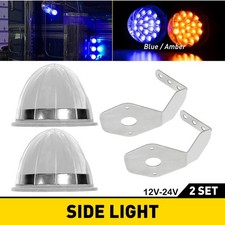 Lámpara LED Sandía Claro Azul Ámbar Acero Inoxidable Universal + Soporte Acero 304