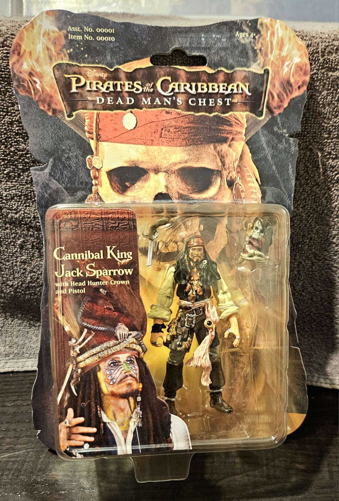 CANNIBAL KING JACK SPARROW PIRATES OF THE CARIBBEAN DEAD MANS CHEST 2006 figure