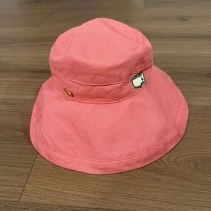Masters Tournament Pink Bucket Hat Masters Augusta National Pink White Green Seersucker KIDS  main image 3