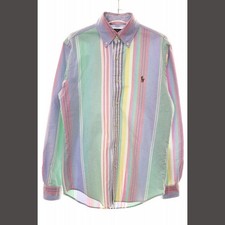 POLO RALPH LAUREN CLASSIC FIT MULTI STRIPE OXFORD BD SHIRT XS MULTICOLOR Used f4