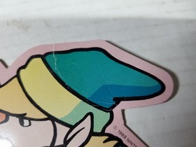 Vintage Nintendo Zelda NES 1989 Link Thin Cardboard Cutout Display 4"