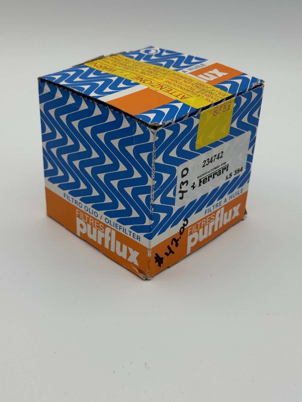 Genuine Ferrari 234742 Oil Filter Cartridge 430 Purflux