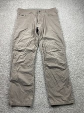 Kuhl Revolvr Pants Mens 36x32 Fits 36x30 Beige 5 Pocket Outdoor Hiking