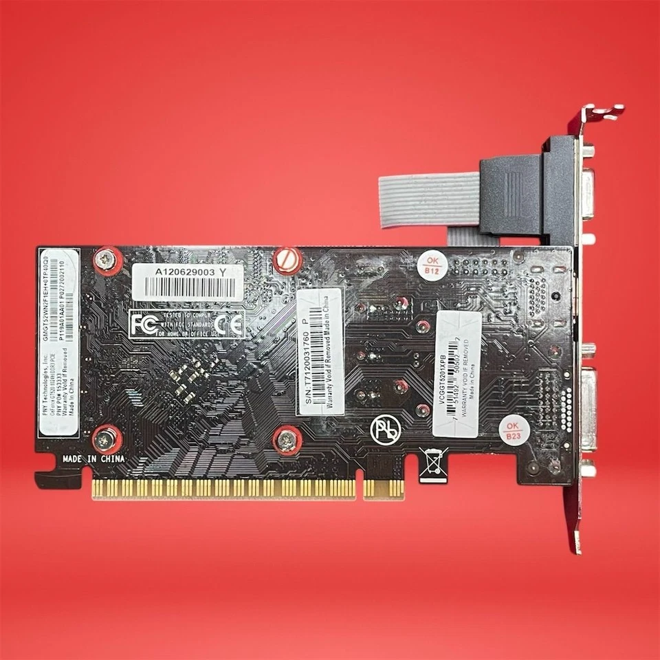 PNY NVIDIA GeForce GT 520 1GB DDR3 PCIe Graphics Card HDMI DVI VGA VCGGT5201XPB - Image 2 of 4