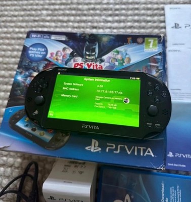 Playstation PS VITA Schwarz (2016) Wifi Konsole & Spiele