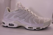 Nike Air Max Plus Triple White 'Tuned Air' Sneakers size 13
