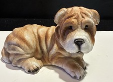 Shar Pei Dog Figurine Wrinkled adorable I think it is ceramic
