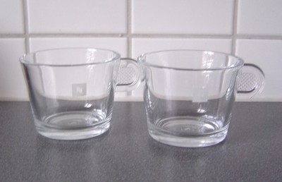 2 x NESPRESSO Glastasse 180ml - Höhe ca. 6cm - Glastassen Classic Demitasse