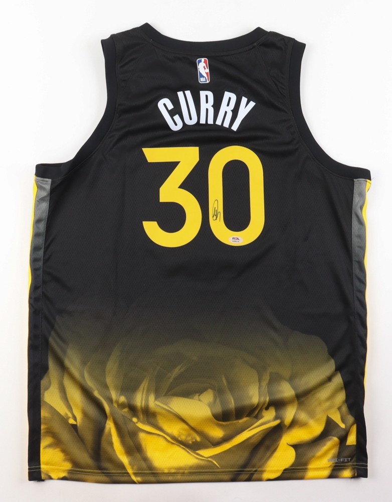 Stephen Curry Autographed Signed Nike Warriors City Jersey (PSA) 