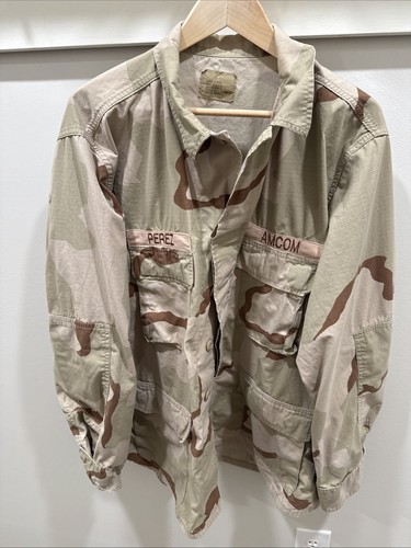 USGI DCU 3-Color Desert Camouflage Combat Coat Jacket XL Regular Army AMCOM
