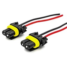 Rdxcv 2 PCS Wiring Harness Headlight Socket, 9005 9006 9012 HB3 HB4 Nylon Fog...