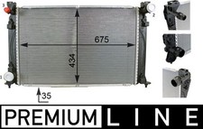 MAHLE CR79000P Engine Cooling Radiator Brazed Cooling Fins Fits Audi A6