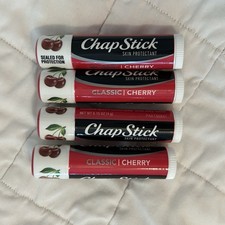 4 Pack Lot Chapstick Classic Lip Balm Classic Cherry 0.15 oz Chap Stick