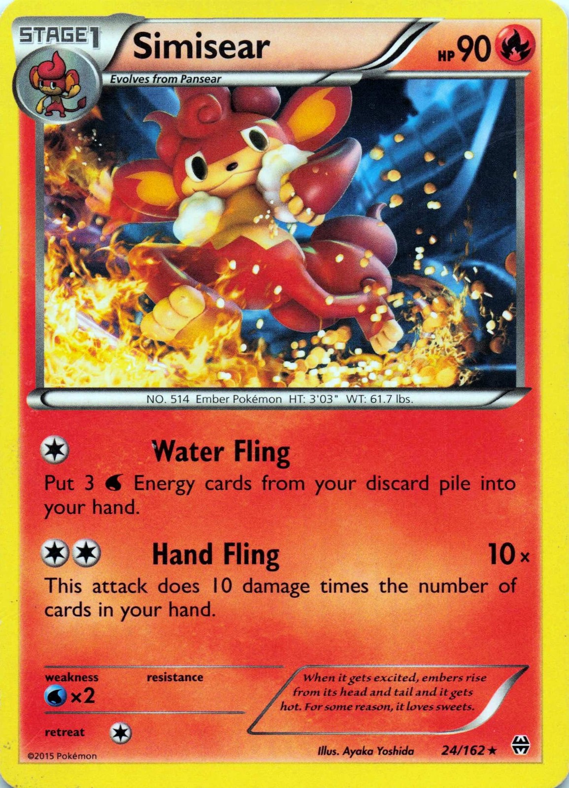 Simisear 23/146 XY Base Set Rare - LP