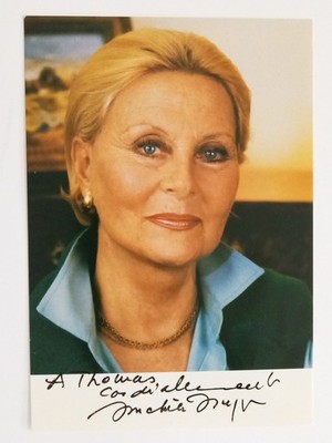 Michele Morgan - Lost Command - original Autogramm - ca. 15x10cm - Autogrammkart