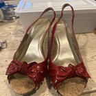 Vintage shoes 1980’s-Me too red Payton leather and cork size 9M heels — photo 6