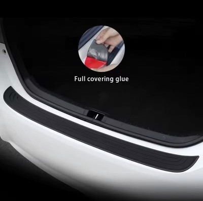 For KIA RIO VENGA Rear Trunk Boot Bumper Sill Guard Protector Rubber Strip BLACK