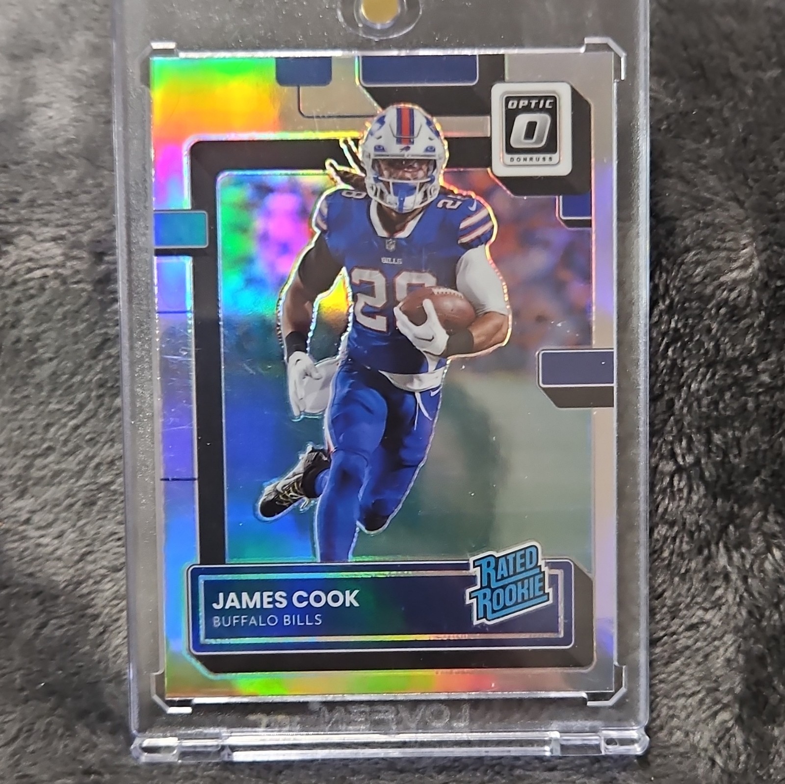 Panini Donruss Optic 2022 Rated Rookie James Cook #215 Holo Prizm Bills Football