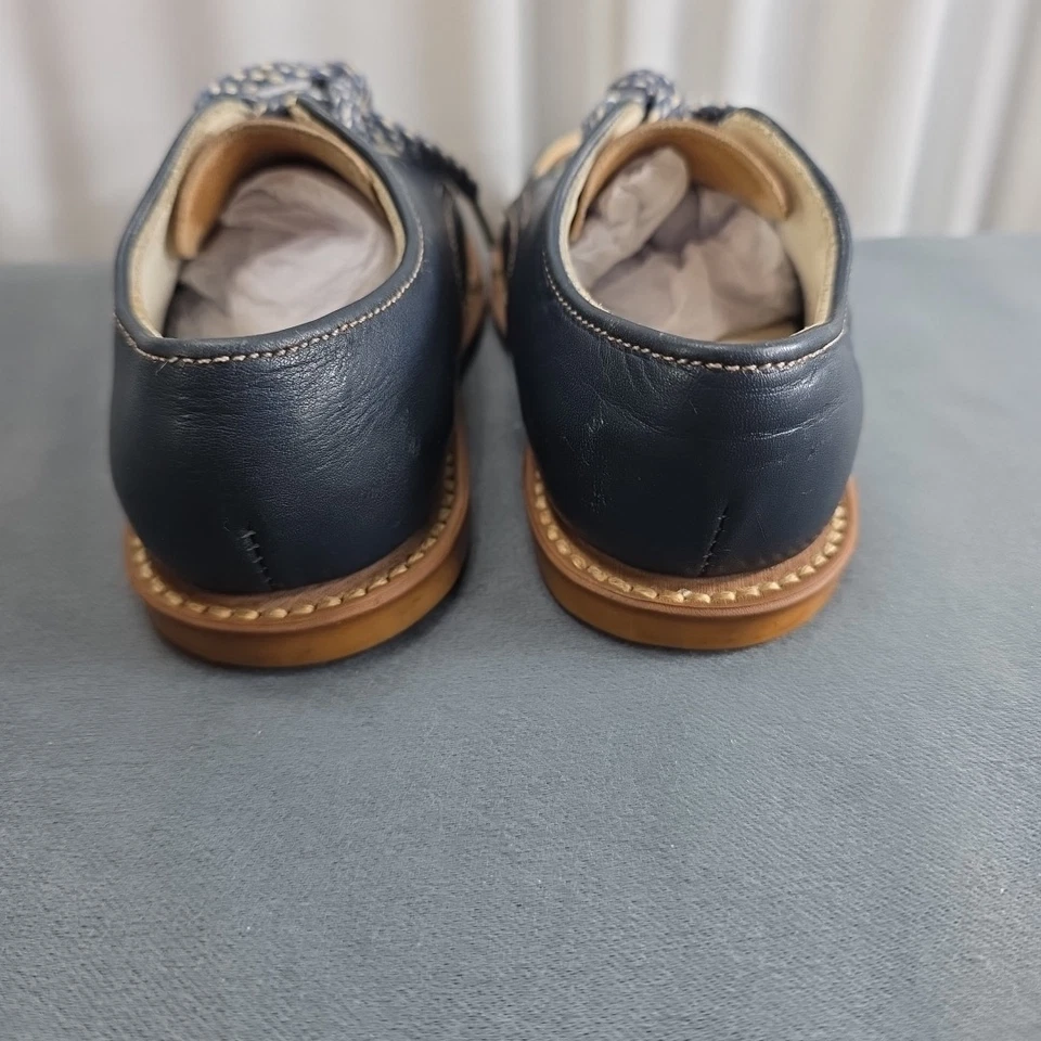 Mocasín de cuero vintage Stride Rite para niños pequeños talla 5,5 iglesia boda... Foto 4 de 4