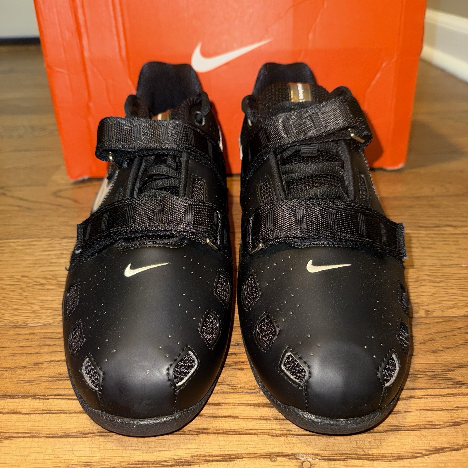 BRAND NEW US Men’s Size 12.5 - Nike Romaleos 2 Black Men’s Weightlifting Shoes image 2