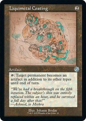 Liquimetal Coating - Retro Schematic~91~NM~(BRR) - Retro Frame Artifacts~MTG
