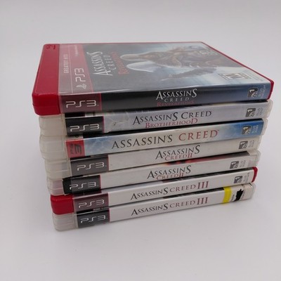 Assassins Creed PS3 7 Game Lot Complete With Manuals Revelations Brotherhood
