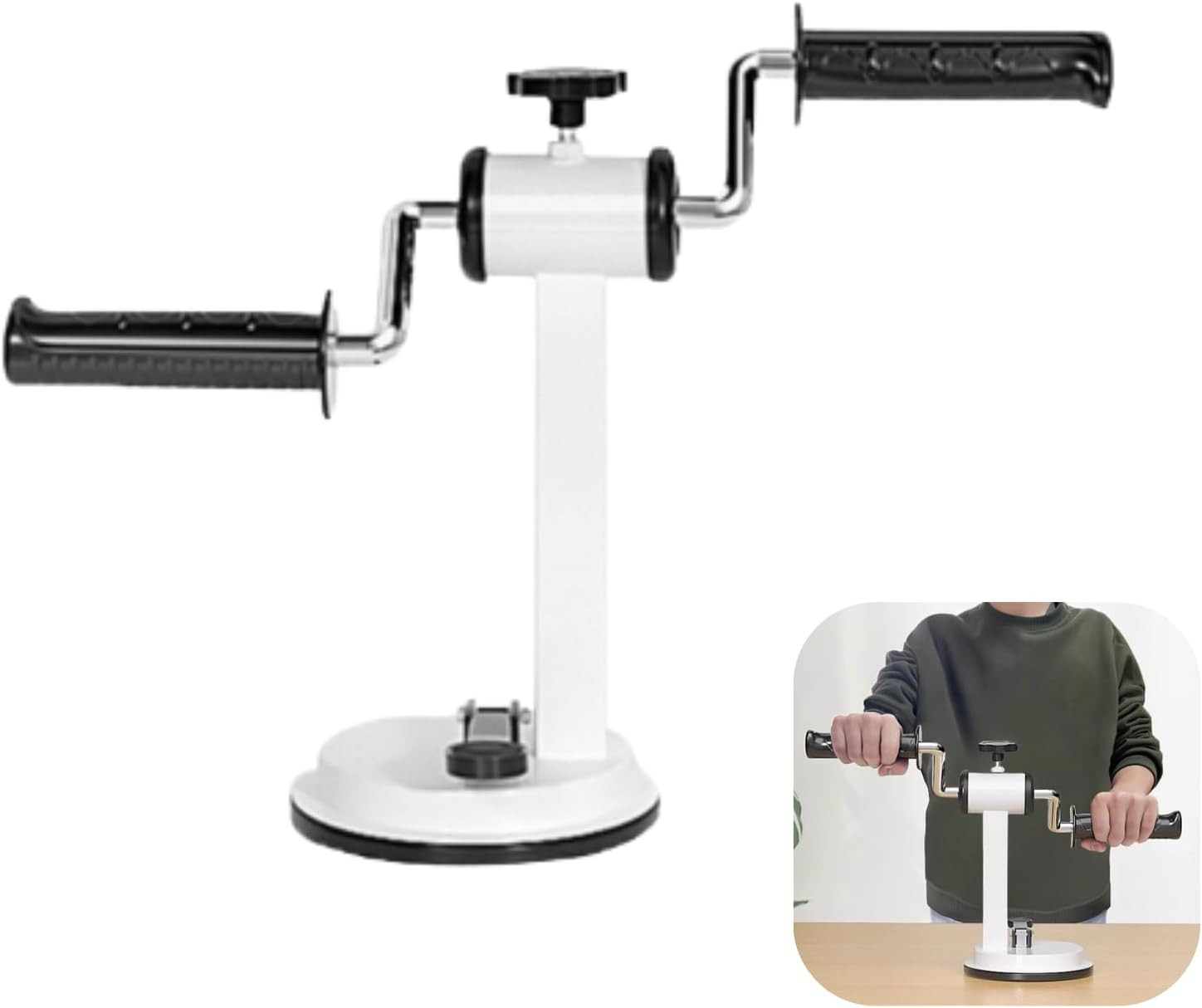 Arm Bike for Physical Therapy Stroke Rehab Equipment, Adjustable Rehabilitation