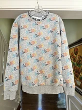 Aldi Gear 2025 Unisex Crewneck Pullover Gray Multicolor  ALDI Logo Print Size M
