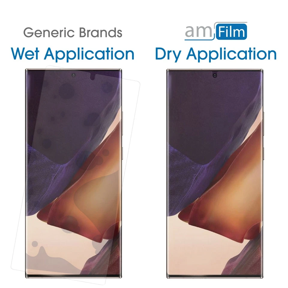 amFilm Samsung Galaxy Note 20 Ultra Premium TPU Screen Protector Film (2 Pack) - Image 4 of 4