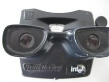 Rare View-Master 3-D Intel Advertising Reel and Special Black Model L Viewer