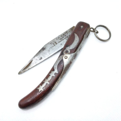 🗡️ Vintage OK-KAPE Folding Pocket Knife South Africa Wood Handle