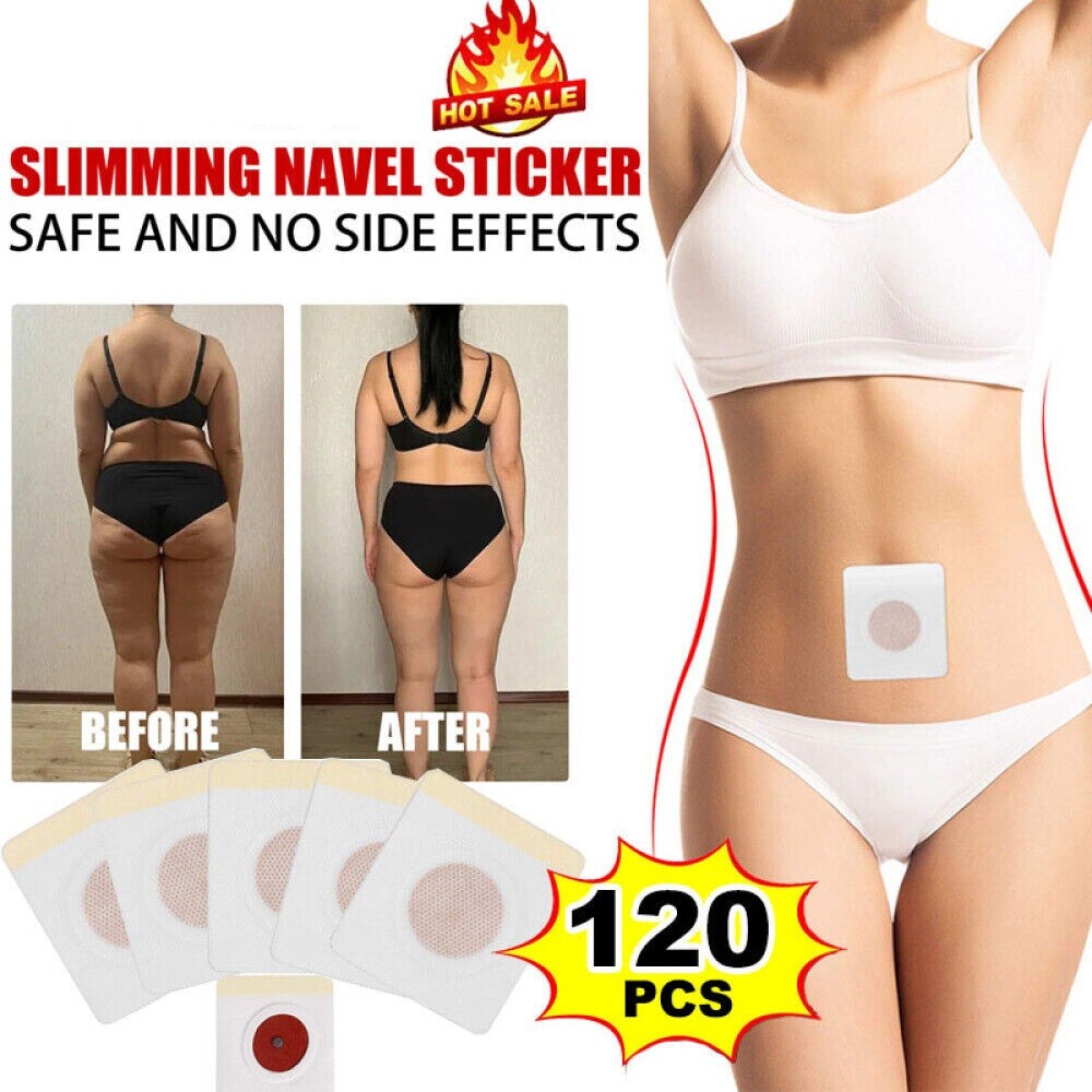 120 Pcs Slim Patch Weight Loss Slimming Diets Pads Detox Burn Fat Adhesive NEW