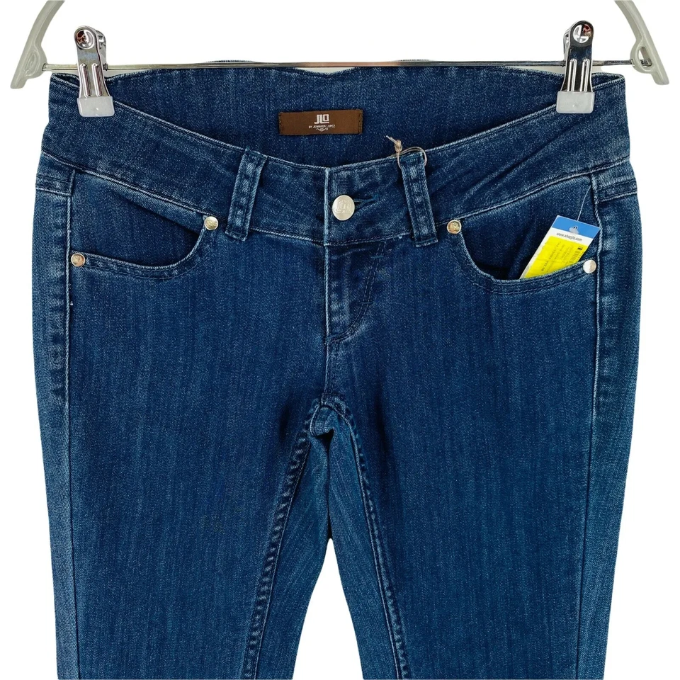 JLO By Jennifer Lopez Women Blue Regular Bootcut Fit Jeans Size W28 - Image 3 of 4