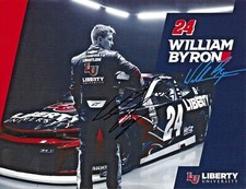 2019 William Byron LU Liberty University Signed Auto 8.5x11 Hero Card Photo COA 