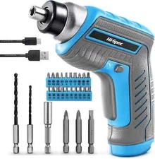 TOOL KIT 27pcs Hi-Spec  3.6V Blue USB Power Mini Electric Repair Screwdriver NEW