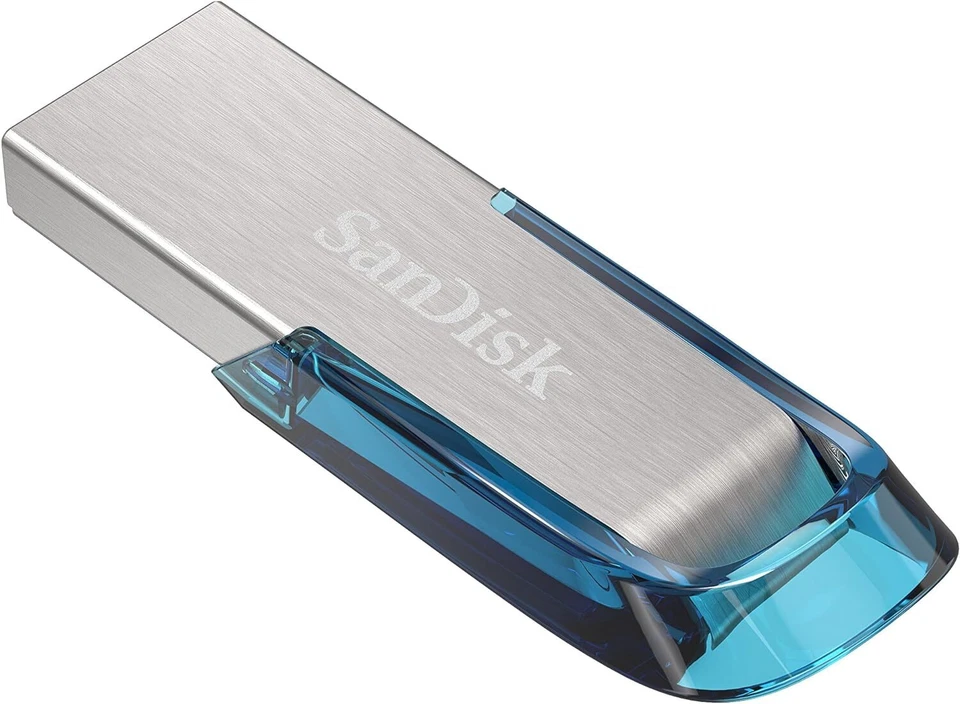 Unità flash USB 3.0 SanDisk Ultra Flair 64 GB, fino a 150 MB/s lettura - blu - Immagine 3 di 4