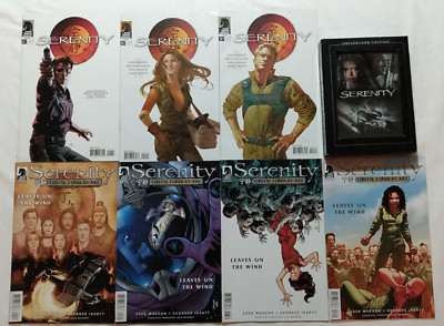 Comics Serenity Vol 1-3 Whedon Matthews Vol 1-4 Leaves on the Wind Firefly + DVD