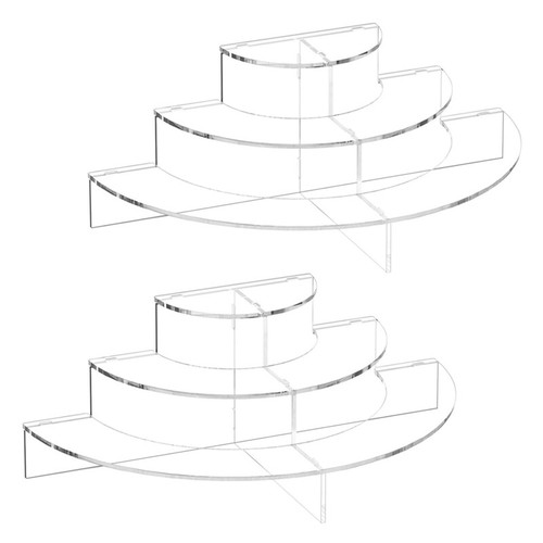 Blocs Acrylique Cylindriques – Supports Pour Expositions, Présentation – Blanc Givré, Diamètre 5 Cm - 4