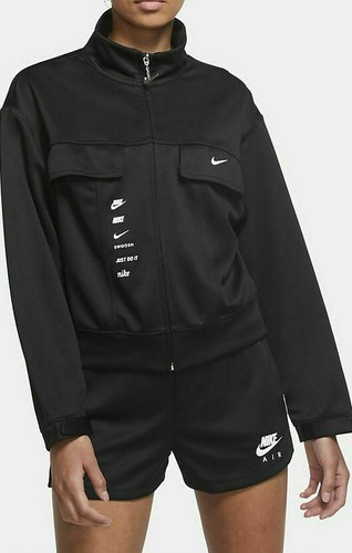 Nike Women's Sportswear Swoosh Jacket - Black/White/White